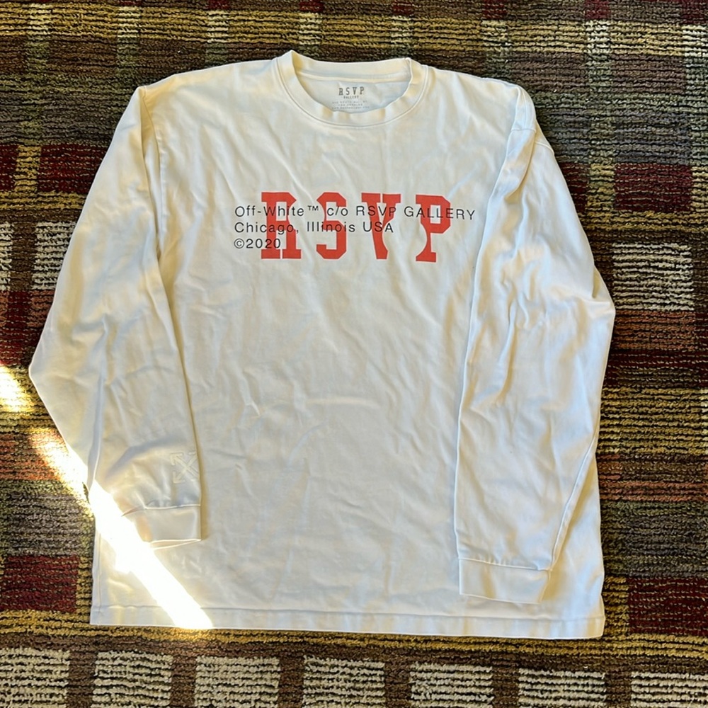 Off-White/ RSVP Gallery Chicago 2020 Long Sleeve crew XL V Good used condition